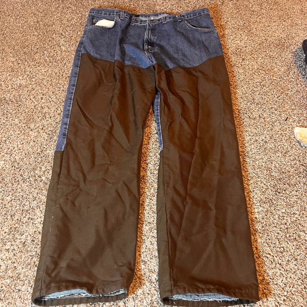 Wrangler Colorblock Jeans Carpenter Pants Workwear Utility 44x32